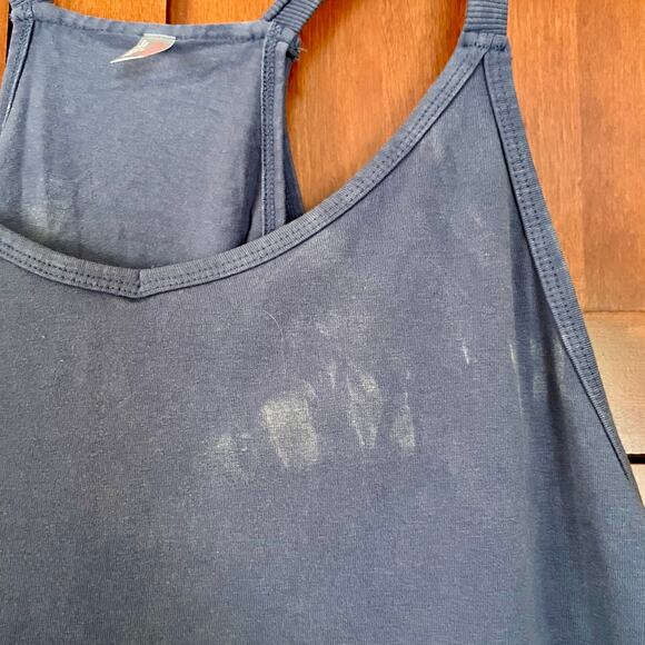 Free People Movement Hot Shot Mini Dress Built In Shorts Blue Indigo Size Medium - Picture 4 of 12